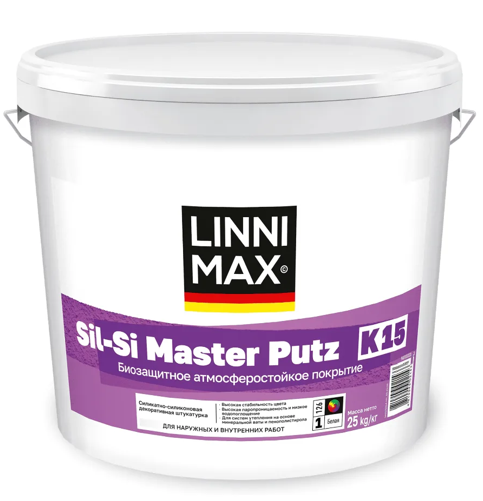 Структурная штукатурка LINNIMAX Sil-Si Master Putz К15