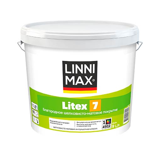 Краска для благородных шелковисто-матовых покрытий LINNIMAX Litex 7
