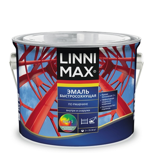 Эмаль быстросохнущая по ржавчине LINNIMAX